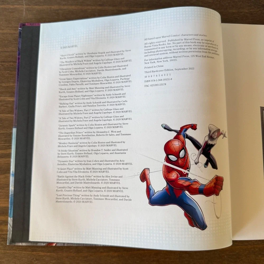 Marvel‎ Storybook Collection Hardcover Book 2023 Edition SpiderMan Avengers